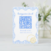 La Dolce Vita Amalfi Honeymoon Fund QR Code Card (Stehend Vorderseite)