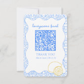 La Dolce Vita Amalfi Honeymoon Fund QR Code Card (Vorderseite)
