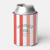 La Dolce Vita Amalfi Küste Cabana Streifen Dosenkühler (Kanne Vorderseite)