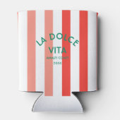 La Dolce Vita Amalfi Küste Cabana Streifen Dosenkühler (Rückseite)