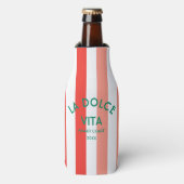 La Dolce Vita Amalfi Küste Cabana Streifen Flaschenkühler (Flaschenvorderseite)