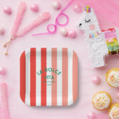 La Dolce Vita Amalfi Küste Cabana Streifen Pappteller (Party)