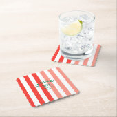 La Dolce Vita Amalfi Küste Cabana Streifen Untersetzer (Vor Ort)