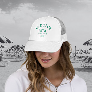 La Dolce Vita Amalfi Küste Grün Truckerkappe