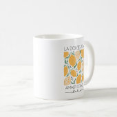 La Dolce Vita Amalfi Küste Italien Zitronen Kaffeetasse (VorderseiteRechts)