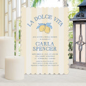 La Dolce Vita Amalfi Lemon Brautparty Einladung