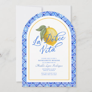 La Dolce Vita Bachelorette Einladung