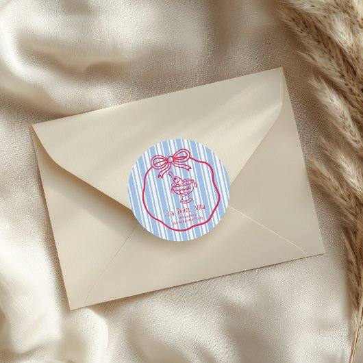 La Dolce Vita Bachelorette Runder Aufkleber