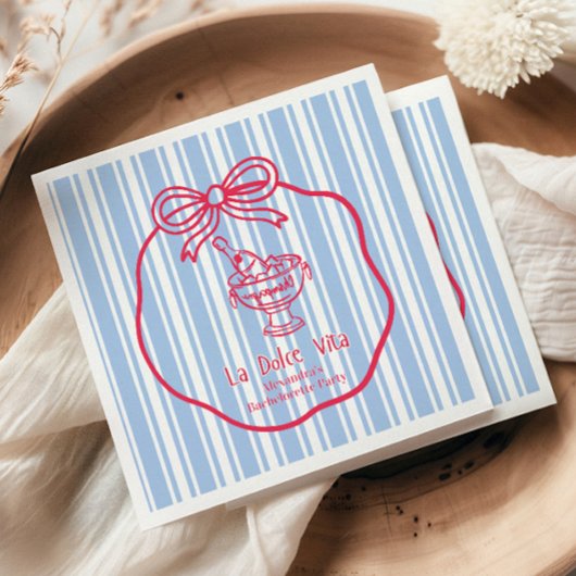 La Dolce Vita Bachelorette Serviette