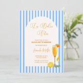 La Dolce Vita Bachelorette Weekend Party Save The Date (Stehend Vorderseite)