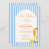 La Dolce Vita Bachelorette Weekend Party Save The Date (Vorne/Hinten)