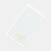 La Dolce Vita Blau gestreifte Papiertücher Serviette (Ecke)