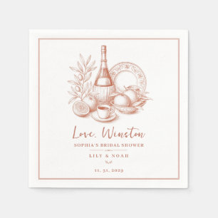 La Dolce Vita Brautparty Italienische Amalfiküste Serviette