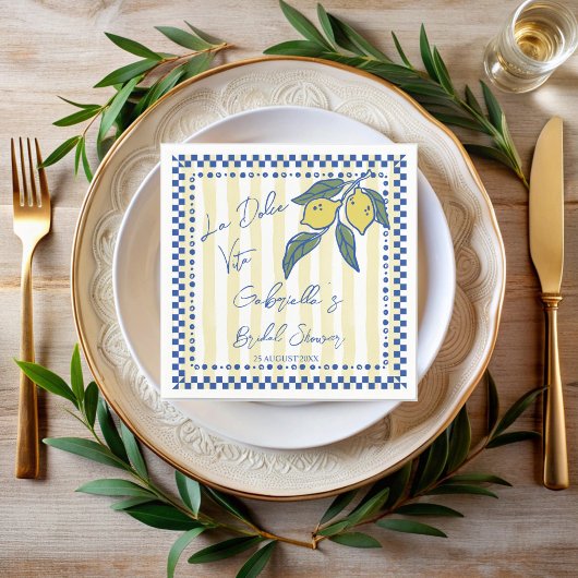 La Dolce Vita Brautparty Serviette