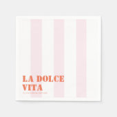 La dolce vita Brautparty Serviette (Vorderseite)