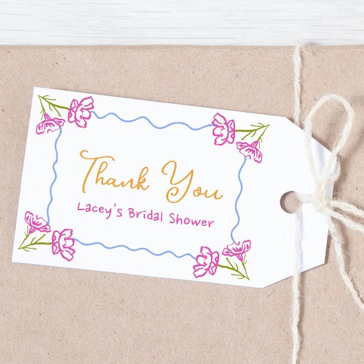 La Dolce Vita Brautparty Vielen Dank Geschenkanhänger