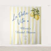 La Dolce Vita Brautparty Wandteppich (Vorderseite)