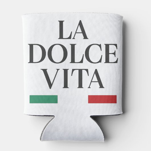 La Dolce Vita Can Cooler - Italienisch Inspiriert Dosenkühler (Rückseite)