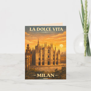 La Dolce Vita - Capri Vintage Reiseposter Einladung