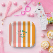 La Dolce Vita Cinque Terra Cabana Pappteller (Party)