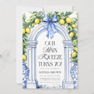 La Dolce Vita Citrus Grüne 70. Geburtstag Einladung