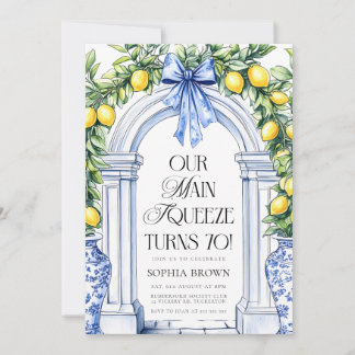 La Dolce Vita Citrus Grüne 70. Geburtstag Einladung