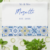 La Dolce Vita Custom Newlywed Geschirrtuch (Gefaltet)