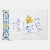 La Dolce Vita Custom Newlywed Geschirrtuch (Horizontal)