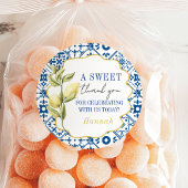 La Dolce Vita Danke an den italienischen Lemon Runder Aufkleber