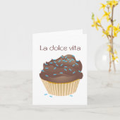 La dolce vita - das süße Leben Karte (Gelbe Blume)