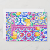 La Dolce Vita Elegante Wohnung Save the Date Karte (Rückseite)