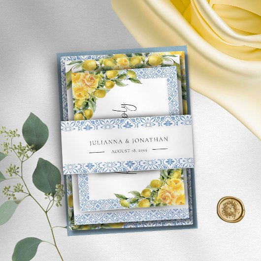 La Dolce Vita Empfang Beilage Card Einladungsbanderole