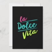 La Dolce Vita Feiertagskarte (Vorderseite)