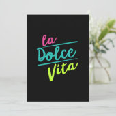 La Dolce Vita Feiertagskarte (Stehend Vorderseite)