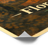 La Dolce Vita Florence Vintage Travel Poster (Ecke)