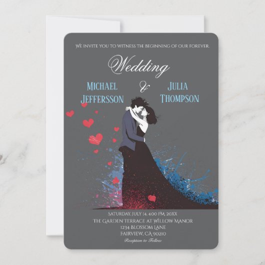 La Dolce Vita French Inspiration Classic der 40er  Einladung (Vorderseite)