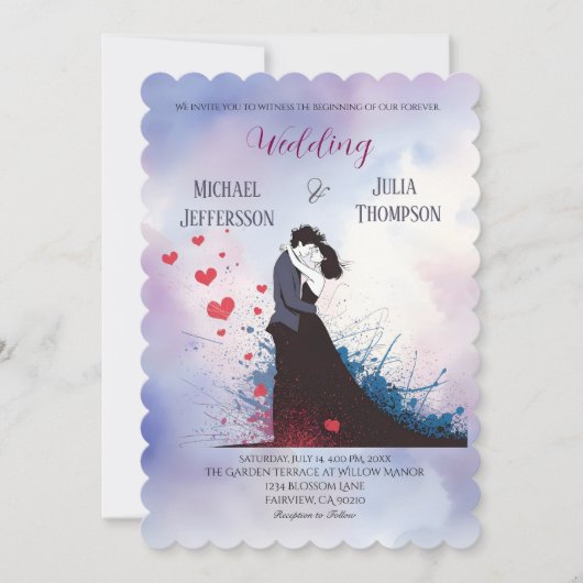 La Dolce Vita French Inspiration Classic der 40er Einladung (Vorderseite)