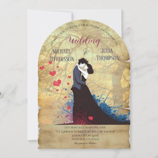 La Dolce Vita French Inspiration Classic der 40er  Einladung (Vorderseite)