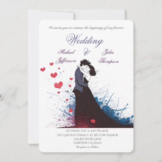 La Dolce Vita French Inspiration Classic der 40er  Einladung (Vorderseite)