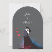 La Dolce Vita French Inspiration Classic der 40er Einladung (Rückseite)