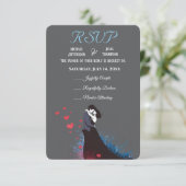 La Dolce Vita French Inspiration Classic der 40er  RSVP Karte (Stehend Vorderseite)