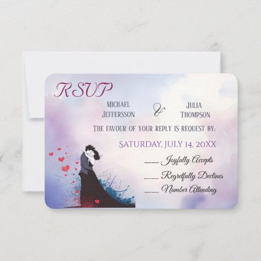 La Dolce Vita French Inspiration Classic der 40er  RSVP Karte (Vorderseite)