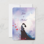 La Dolce Vita French Inspiration Classic der 40er RSVP Karte (Rückseite)