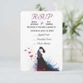 La Dolce Vita French Inspiration Classic der 40er RSVP Karte (Stehend Vorderseite)