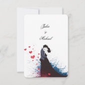 La Dolce Vita French Inspiration Classic der 40er RSVP Karte (Rückseite)