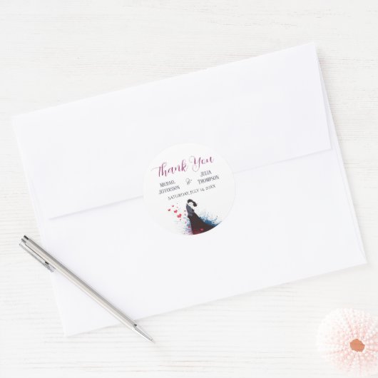 La Dolce Vita French Inspiration Classic der 40er Runder Aufkleber (Umschlag)