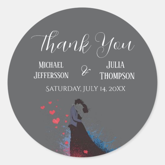 La Dolce Vita French Inspiration Classic der 40er Runder Aufkleber (Vorderseite)