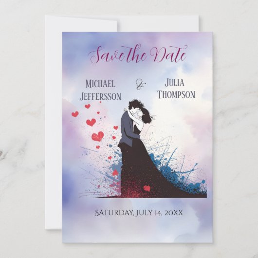 La Dolce Vita French Inspiration Classic der 40er  Save The Date (Vorderseite)