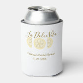 La Dolce Vita gelbe zitronen Brautparty pastell bo Dosenkühler (Kanne Vorderseite)