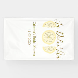 La Dolce Vita gelbe Zitronen-Junggesellinnenparty  Banner